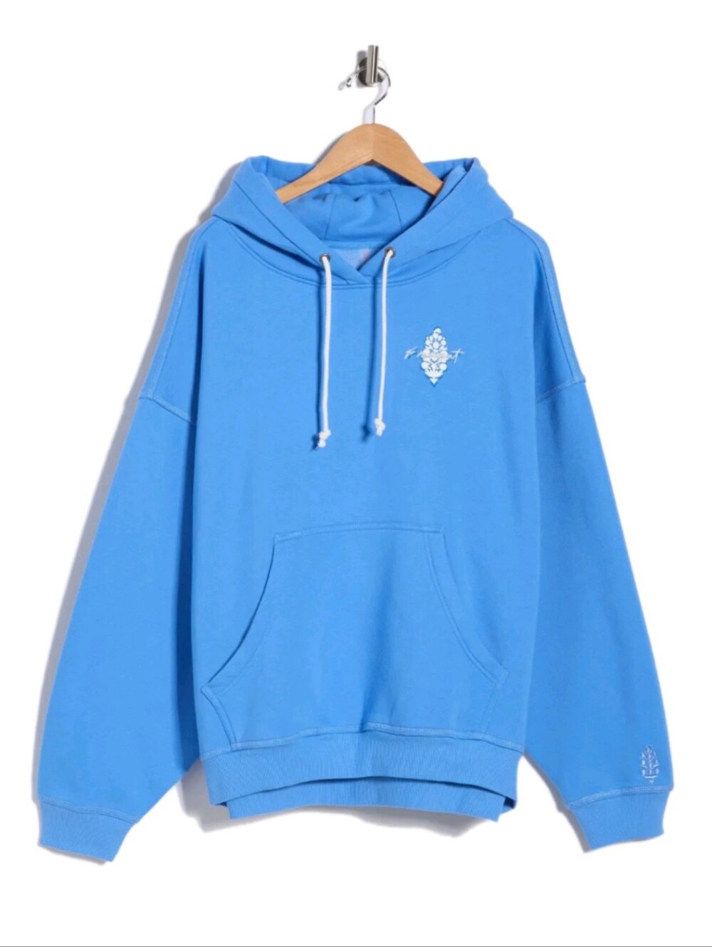 ❣️🪷Free People FP Movement Final Call Front Logo Hoodie In Denim Blue, L